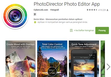 Aplikasi PhotoDirector Photo Editor